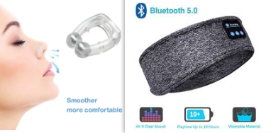Kabellose Bluetooth-Kopfhörer zum Schlafen, Kopfband, dünn, weich, elastisch, bequem