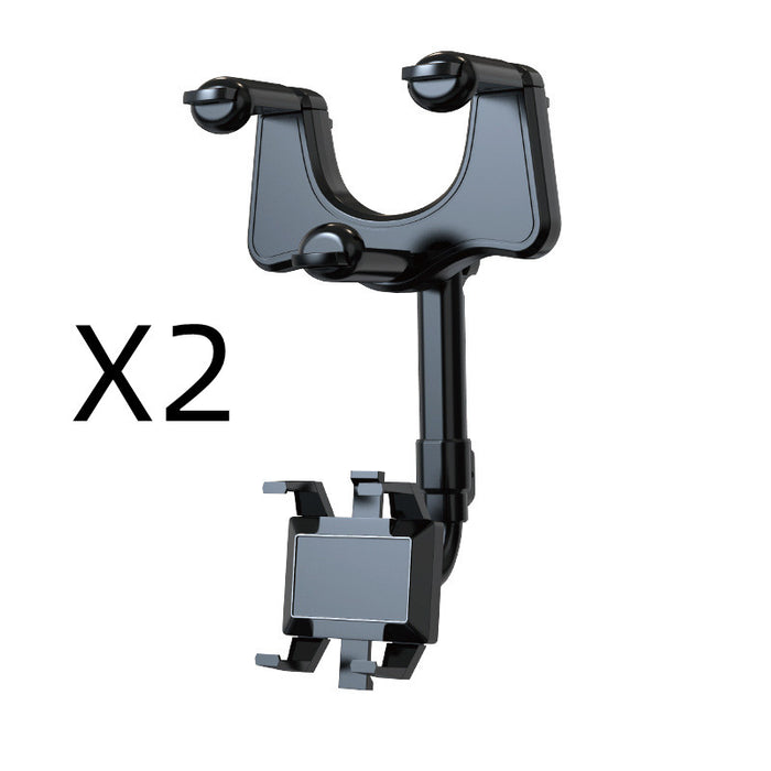 Rückspiegel-Handyhalter für das Auto, drehbarer und einziehbarer Auto-Handyhalter
