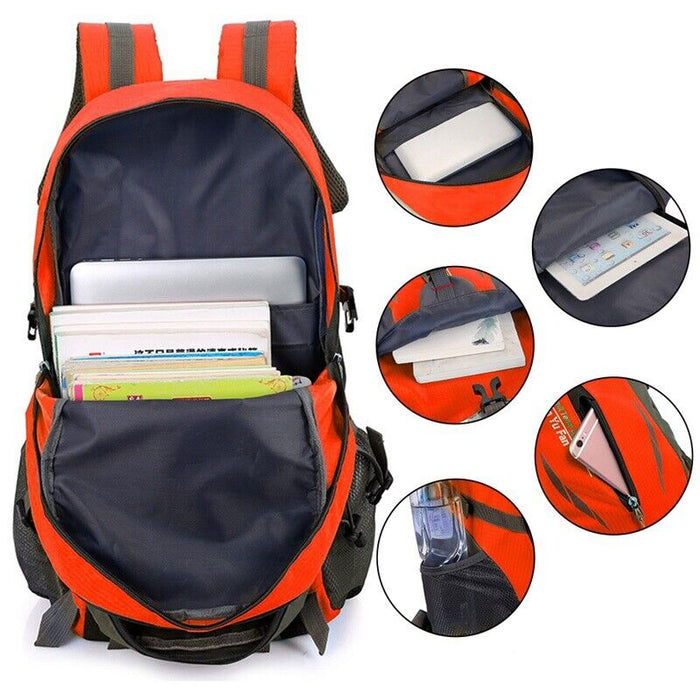 Grand sac à dos étanche de 40l, pour Camping, randonnée, marche, voyage en plein air, couleur aléatoire