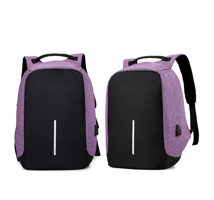 Borsa zaino multifunzionale per computer portatile con ricarica USB resistente all'acqua