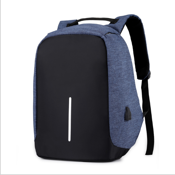 Borsa zaino multifunzionale per computer portatile con ricarica USB resistente all'acqua