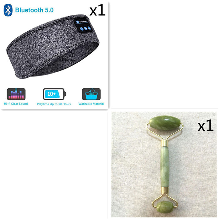 Kabellose Bluetooth-Kopfhörer zum Schlafen, Kopfband, dünn, weich, elastisch, bequem