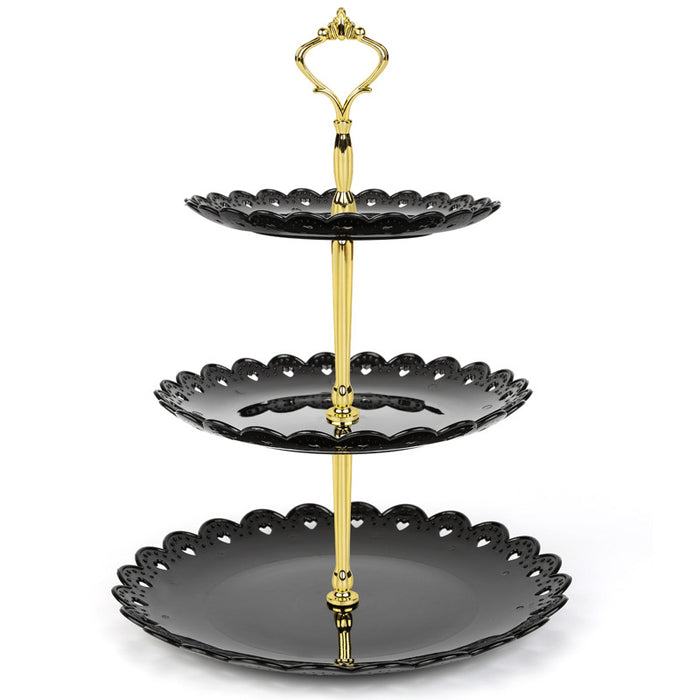 European-style Three-tier Cake Tray Dessert Tray