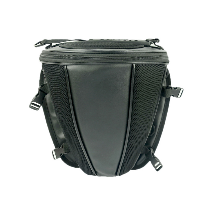 1X Borsa posteriore per moto Zaino portaoggetti per sedile posteriore Porta spalla a mano impermeabile