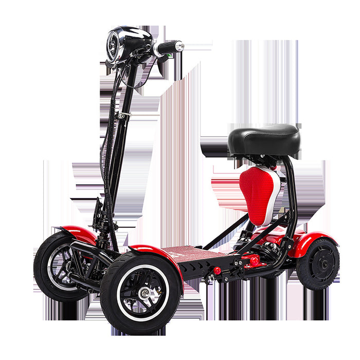 Cyungbok Mini Scooter Elettrico da Trasporto per Biciclette per Adulti a Quattro Ruote Pieghevole per Anziani