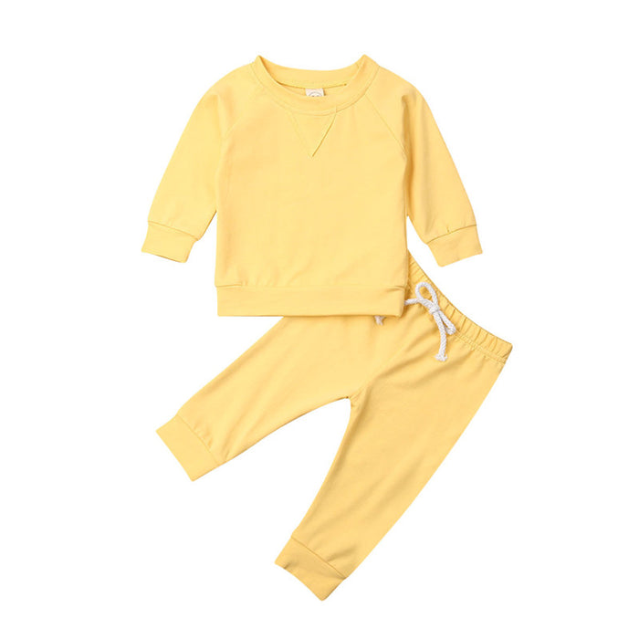 Roupas de bebê primavera e outono roupas de bebê terno unissex