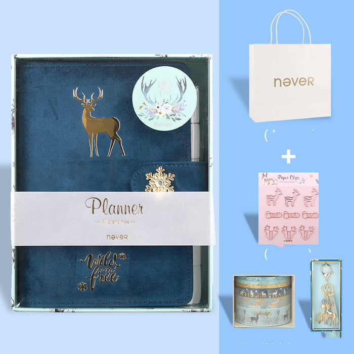 Never Mermaid Handbook A6 Loose-Leaf Notebook Detachable Loose-Leaf Notebook Book Refill Handbook Around Cute Girl Heart College Student Birthday Gift Girl