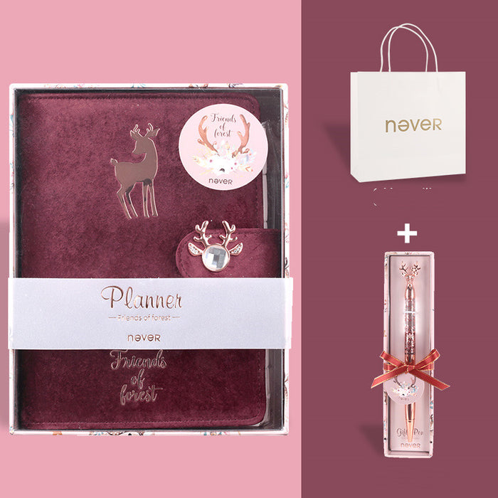 Never Mermaid Handbook A6 Loose-Leaf Notebook Detachable Loose-Leaf Notebook Book Refill Handbook Around Cute Girl Heart College Student Birthday Gift Girl
