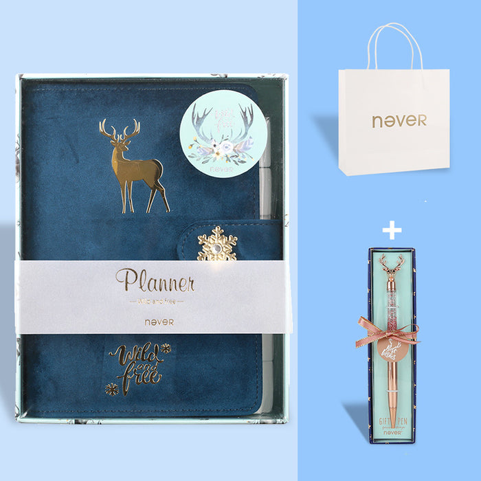 Never Mermaid Handbook A6 Loose-Leaf Notebook Detachable Loose-Leaf Notebook Book Refill Handbook Around Cute Girl Heart College Student Birthday Gift Girl