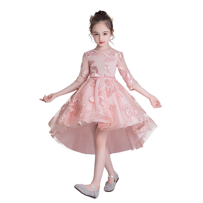 Girls Trailing Evening Dress Fashion Catwalk Dress