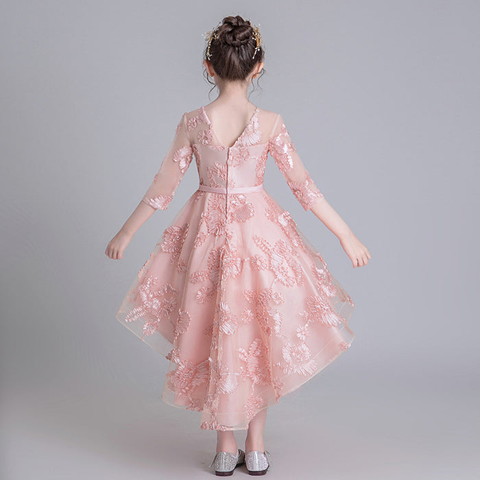 Girls Trailing Evening Dress Fashion Catwalk Dress