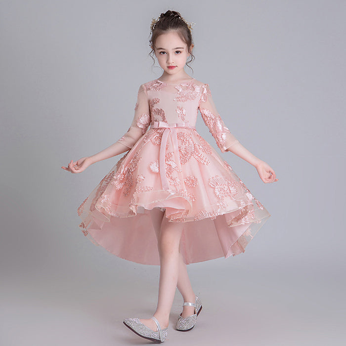Girls Trailing Evening Dress Fashion Catwalk Dress