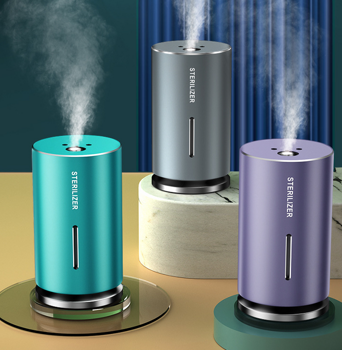 Pequeño portátil silencioso hogar cocina coche purificador de aire Alcohol Spray esterilizador de inducción