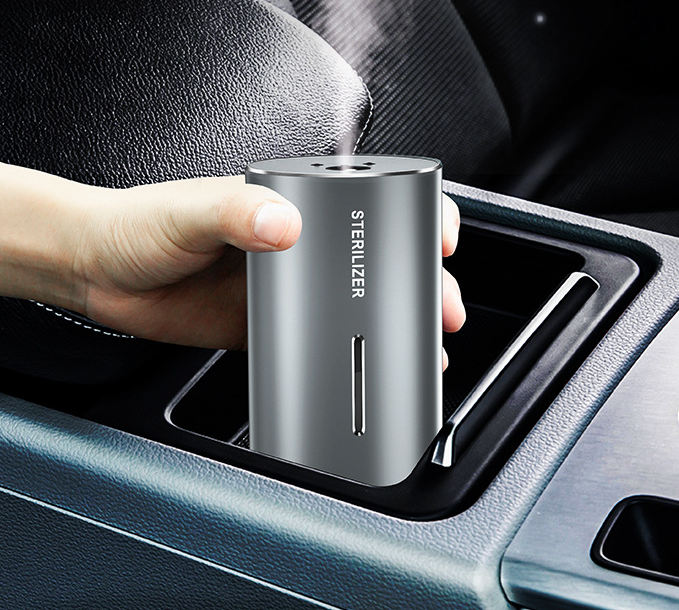 Pequeño portátil silencioso hogar cocina coche purificador de aire Alcohol Spray esterilizador de inducción