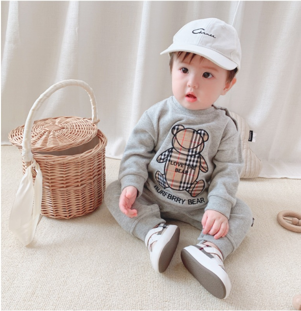 Barboteuse pour bébés garçons, barboteuse à la mode, vêtements pour enfants en bas âge, barboteuse pour filles, combinaisons à carreaux pour enfants, ours