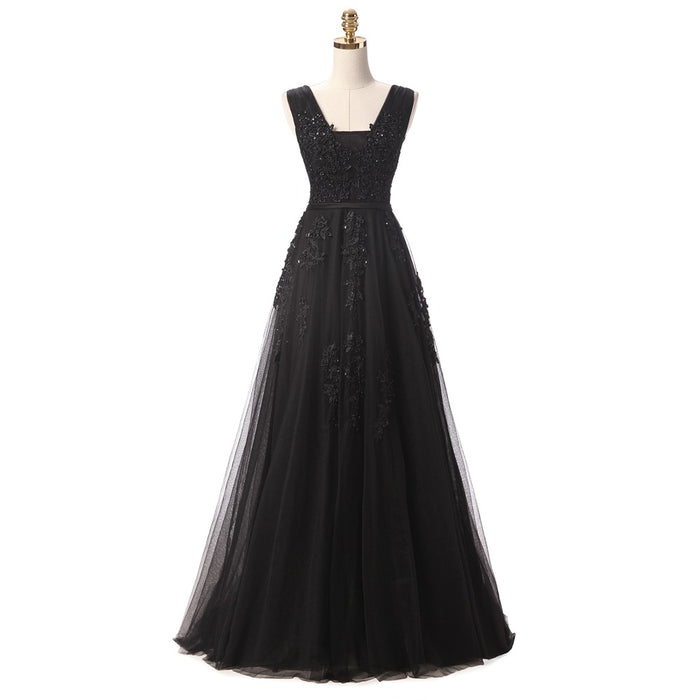SSYFashion – Robe De soirée longue en dentelle verte, Sexy, dos nu, élégante, pour Banquet, col en v, Robe De soirée formelle
