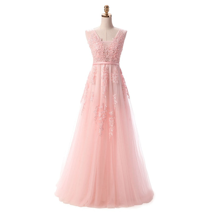 SSYFashion – Robe De soirée longue en dentelle verte, Sexy, dos nu, élégante, pour Banquet, col en v, Robe De soirée formelle