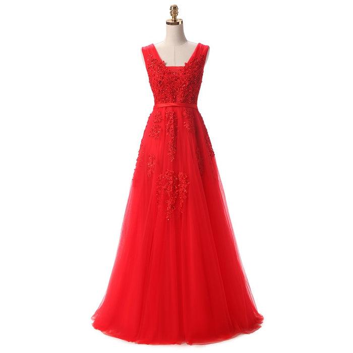 SSYFashion – Robe De soirée longue en dentelle verte, Sexy, dos nu, élégante, pour Banquet, col en v, Robe De soirée formelle