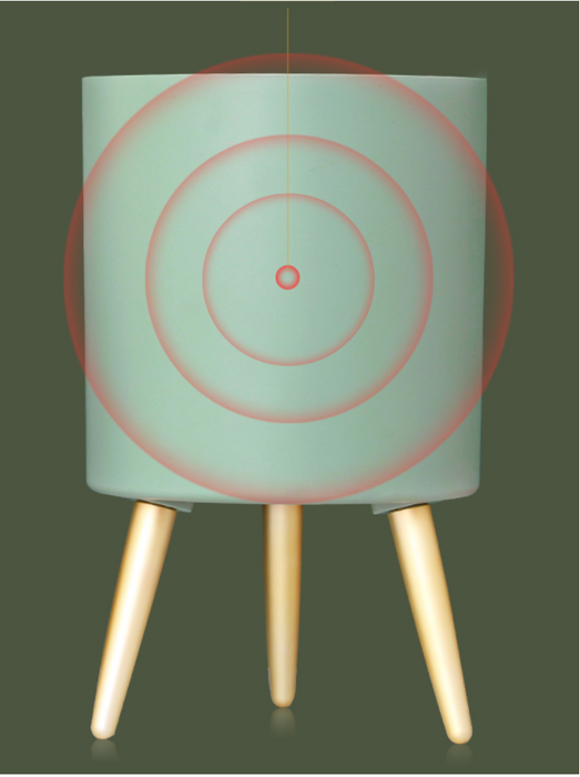 Pot de fleur à arrosage automatique avec indicateur de niveau d'eau, bassin de rangement sur pied, Design moderne, cadeau idéal pour les amis