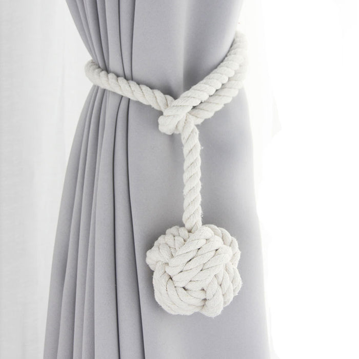 Simple European Style Curtain Straps, Multi-Color Curtains, Tassels, Cotton Rope Straps