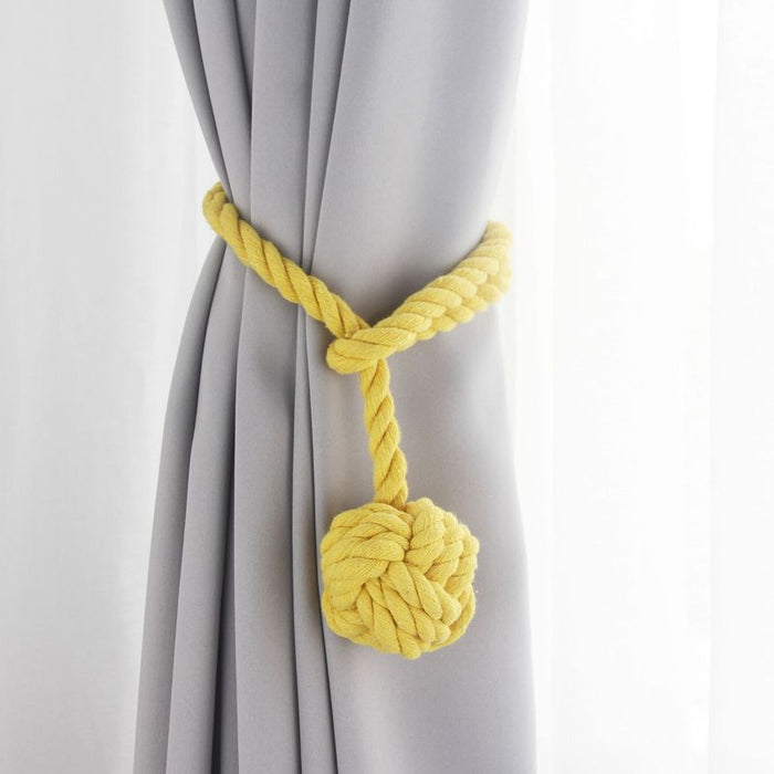 Simple European Style Curtain Straps, Multi-Color Curtains, Tassels, Cotton Rope Straps