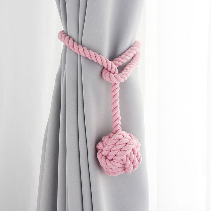 Simple European Style Curtain Straps, Multi-Color Curtains, Tassels, Cotton Rope Straps