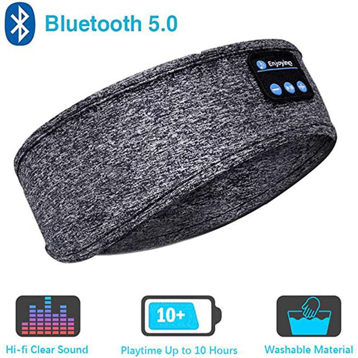 Kabellose Bluetooth-Kopfhörer zum Schlafen, Kopfband, dünn, weich, elastisch, bequem