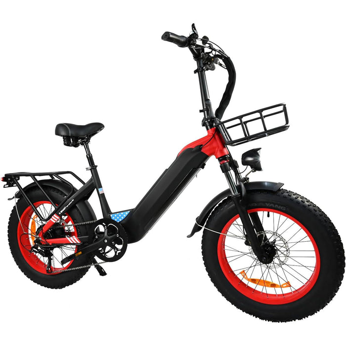 Bicicleta elétrica para adultos, moto de neve, bicicleta com pneu grosso de 20 x 4 polegadas, bicicleta elétrica com motor de 500 W, bicicleta elétrica de montanha de 25 MPH