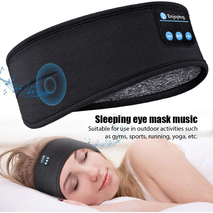 Kabellose Bluetooth-Kopfhörer zum Schlafen, Kopfband, dünn, weich, elastisch, bequem