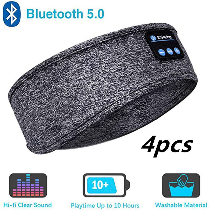 Kabellose Bluetooth-Kopfhörer zum Schlafen, Kopfband, dünn, weich, elastisch, bequem