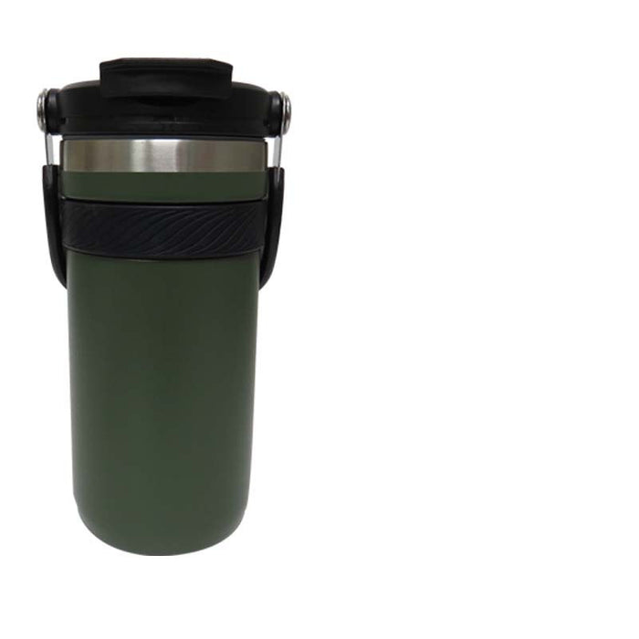 304 Stainless Steel Vacuum Cup With Double Drinking Mouth Design