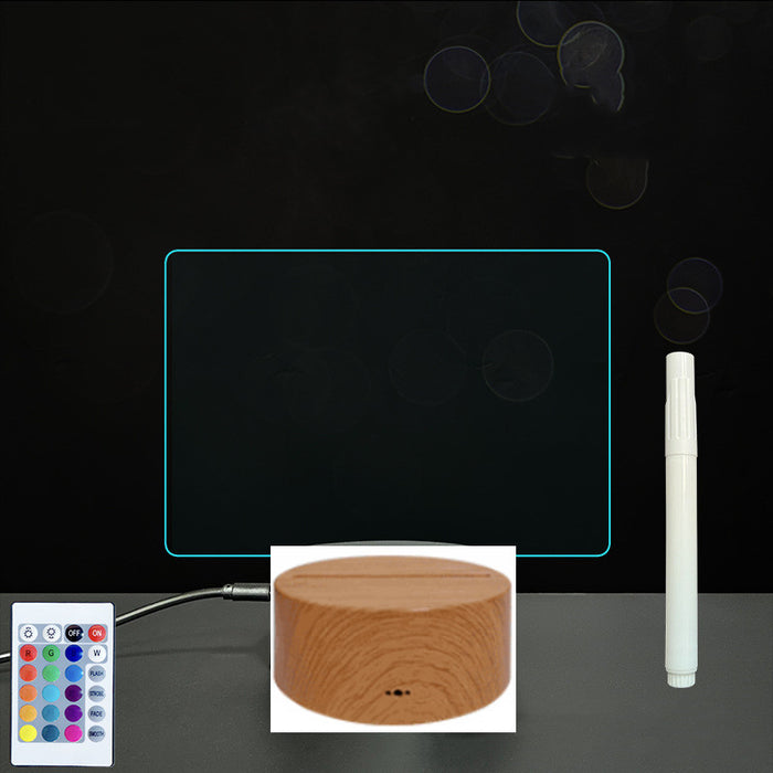 Luce LED per bacheca per messaggi in acrilico 3D