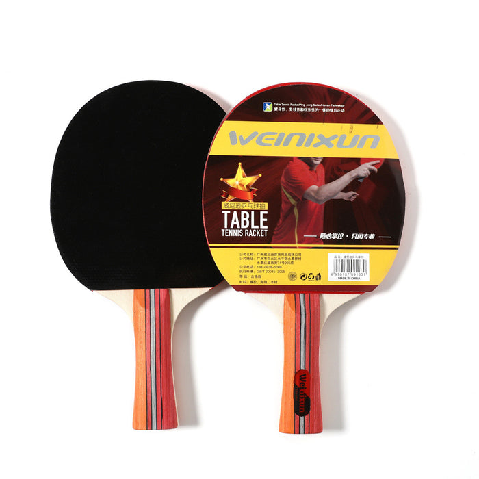 Raquette de ping-pong horizontale en caoutchouc inversé double