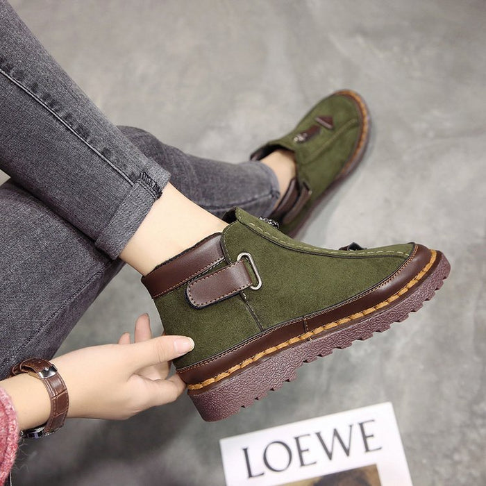Botas rasas Brock Martin com fundo grosso e cores bloqueadas