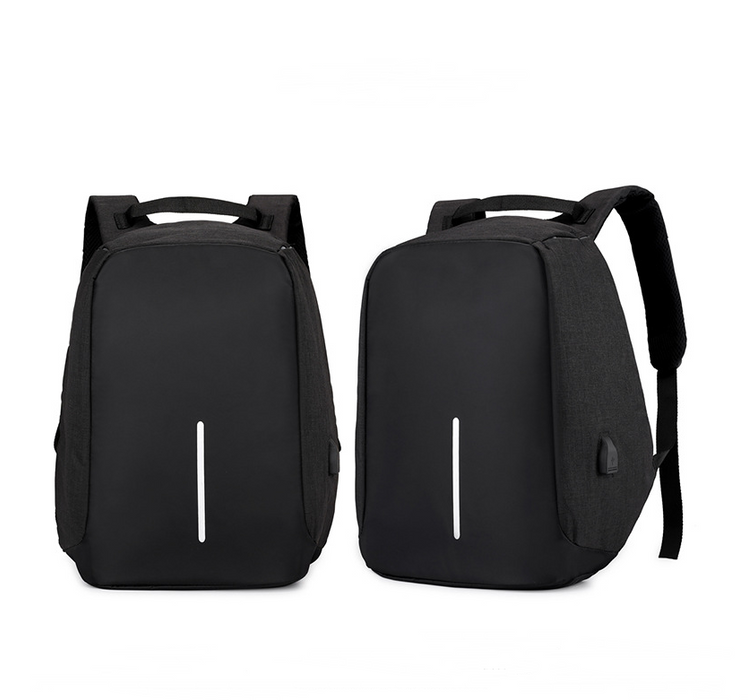 Borsa zaino multifunzionale per computer portatile con ricarica USB resistente all'acqua
