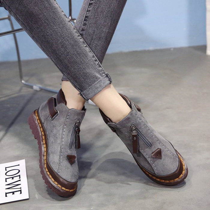 Botas rasas Brock Martin com fundo grosso e cores bloqueadas