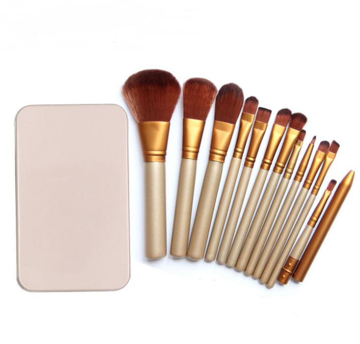 Make-up-Pinsel-Set mit 12 Make-up-Werkzeugen