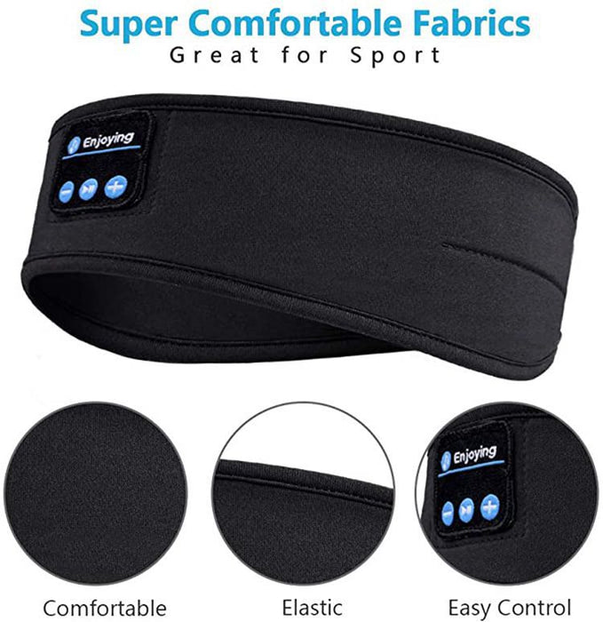 Kabellose Bluetooth-Kopfhörer zum Schlafen, Kopfband, dünn, weich, elastisch, bequem