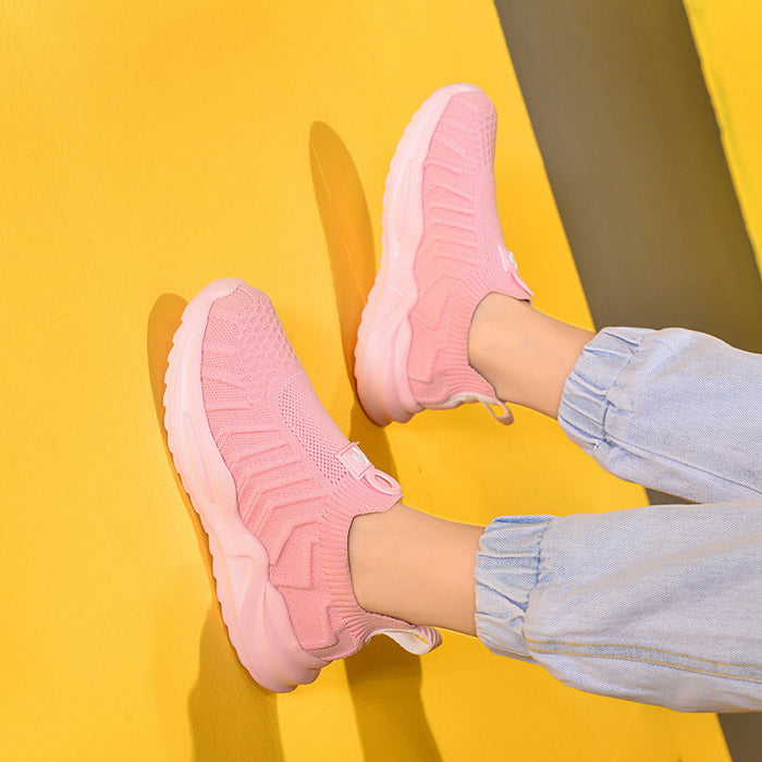 Mocassins pour enfants, baskets épaisses décontractées en maille, chaussures d'automne pour garçons