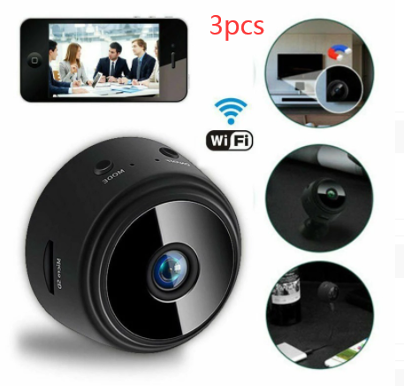 A9 Telecamera di sicurezza con aspirazione magnetica Telecamera HD Visione notturna a infrarossi intelligente per la casa