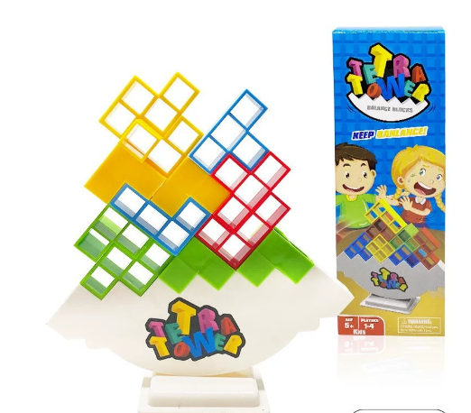 Jeux de société à empiler d'équilibre, blocs de tour pour enfants et adultes, jouets pour fêtes de famille, jeux de voyage, Puzzle pour garçons et filles, blocs de construction
