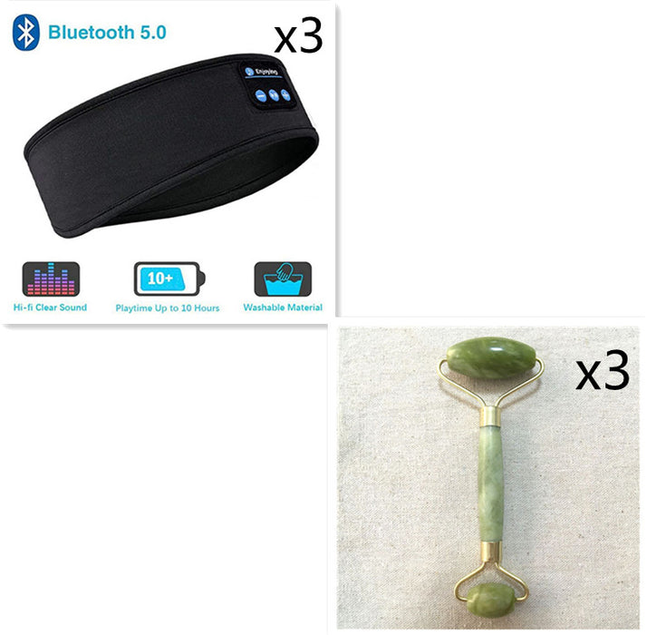 Kabellose Bluetooth-Kopfhörer zum Schlafen, Kopfband, dünn, weich, elastisch, bequem