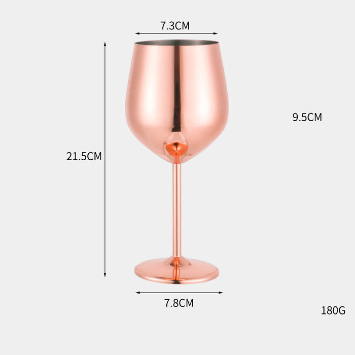 304 Stainless Steel Red Wine Metal Goblet