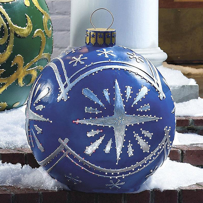 Weihnachten Ornament Ball Outdoor PVC 60CM aufblasbare dekoriert Ball PVC Giant große Kugeln Weihnachtsbaum Dekorationen Spielzeug Ball