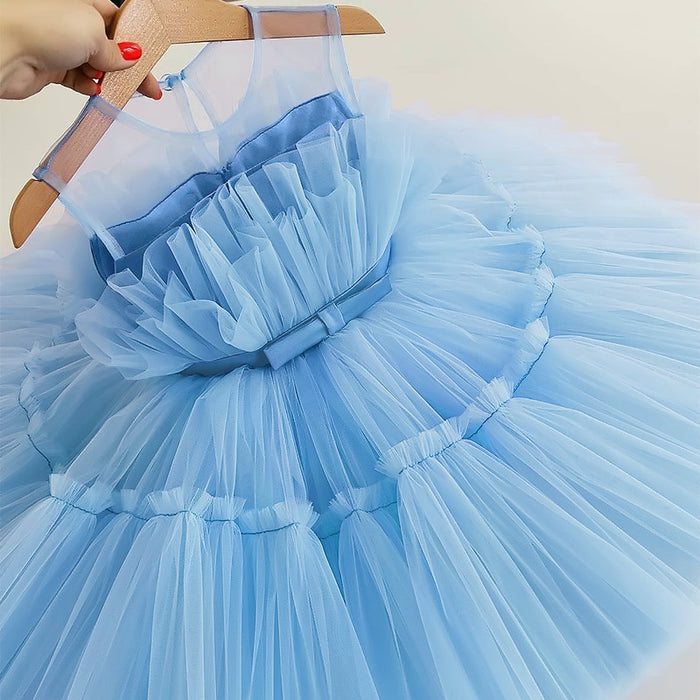 Robe pour enfants robe de princesse fille en gaze moelleuse