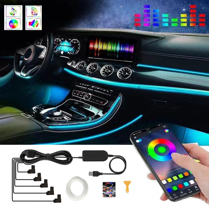 Tableau de bord de commande central de Modification de lumière d'ambiance USB de voiture