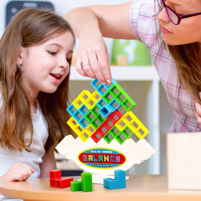 Jeux de société à empiler d'équilibre, blocs de tour pour enfants et adultes, jouets pour fêtes de famille, jeux de voyage, Puzzle pour garçons et filles, blocs de construction