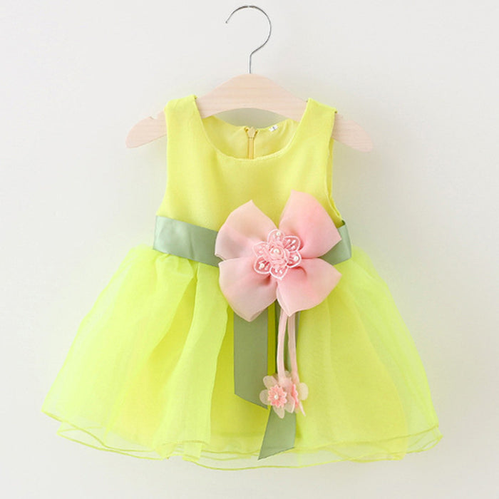 Summer Sleeveless Dress Baby Girls Gauze Princess Dress for Baby
