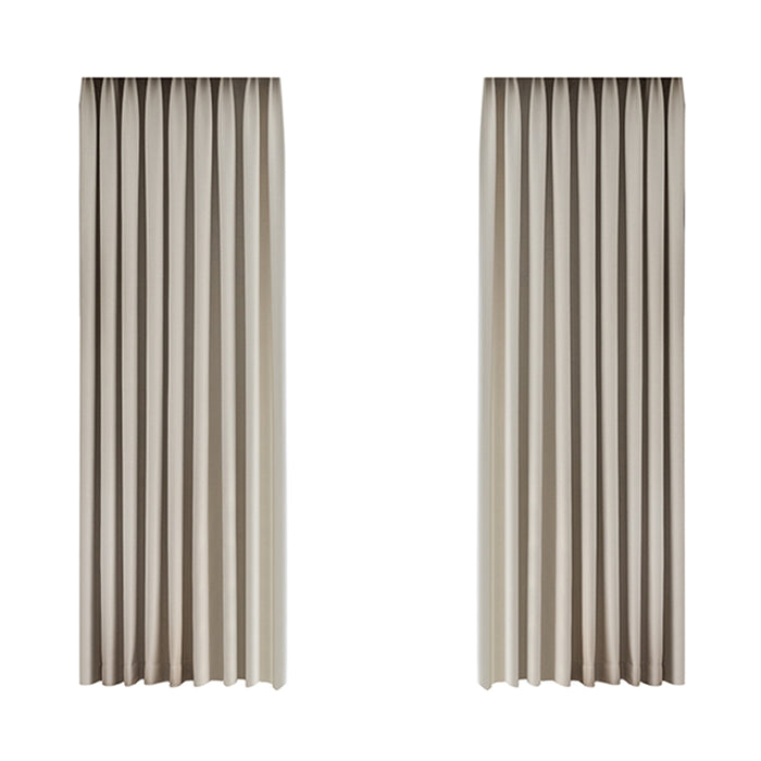 Cortinas de cor sólida de grãos de trigo para sala de estar