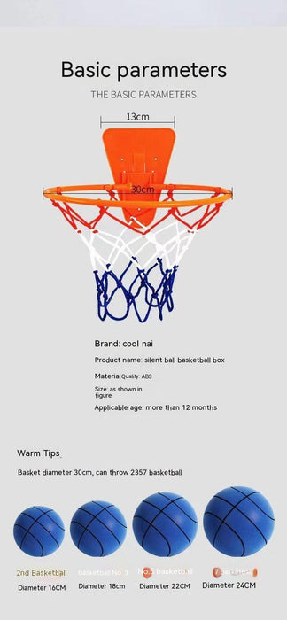 Silent Basketball - High Density Foam Sports Ball Indoor Mute Basketball Soft Elastic Ball Kinder Sport Spielzeug